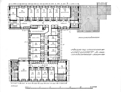 Lasarettsköket från 1929, mansardvåningen, Lasarettet i Lund